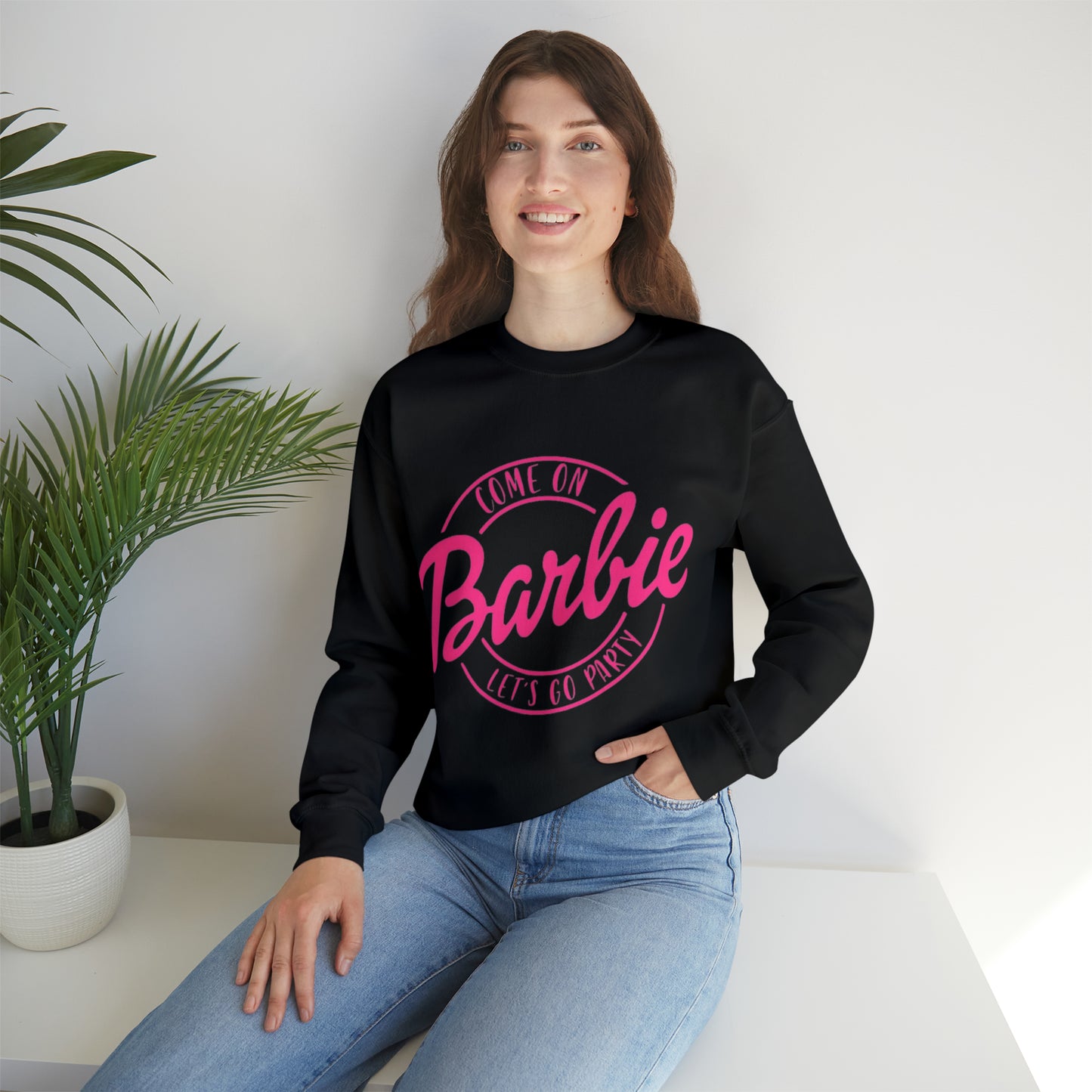 Sudadera con cuello redondo Let's Go Party de Barbie