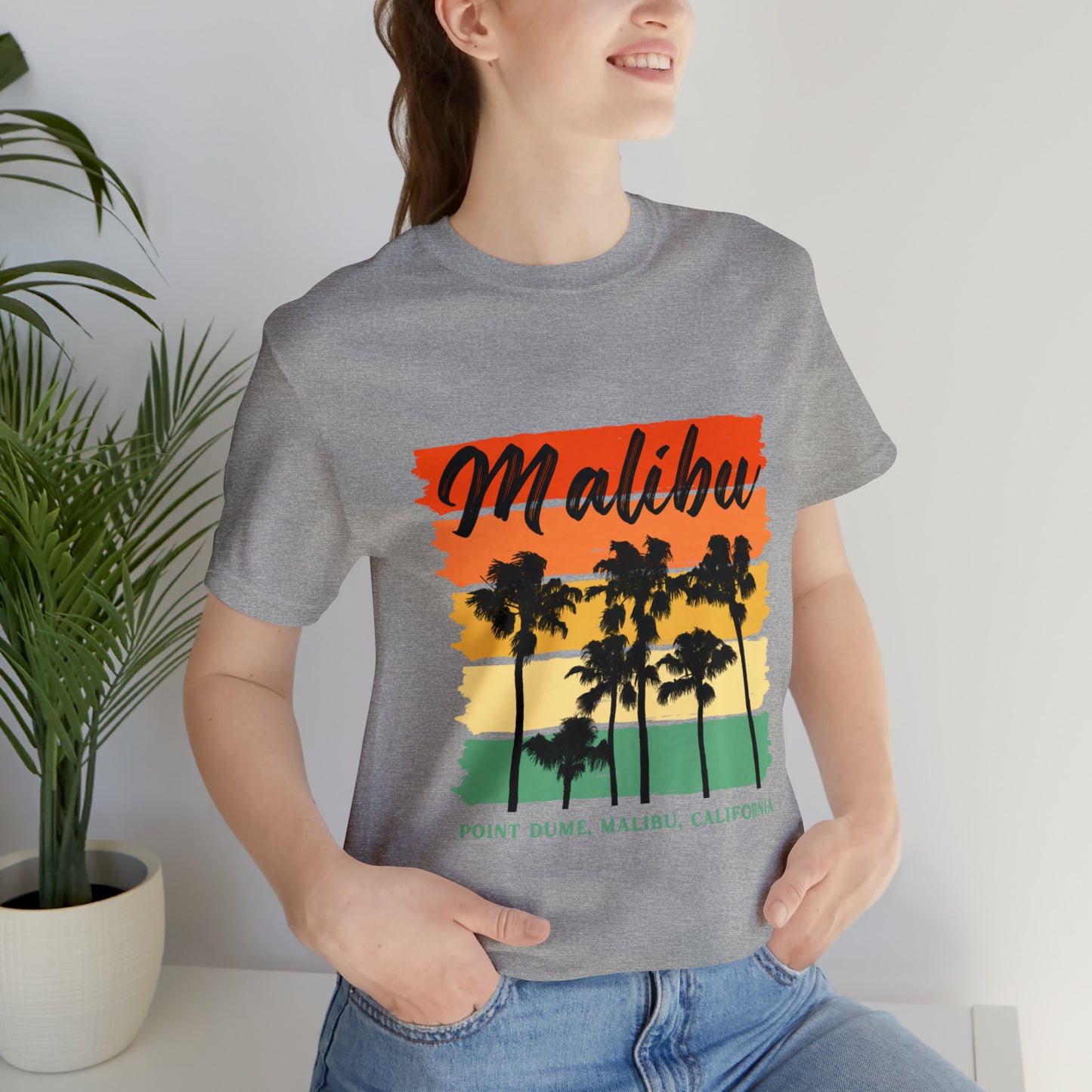Camiseta unisex de manga corta de Malibú, California