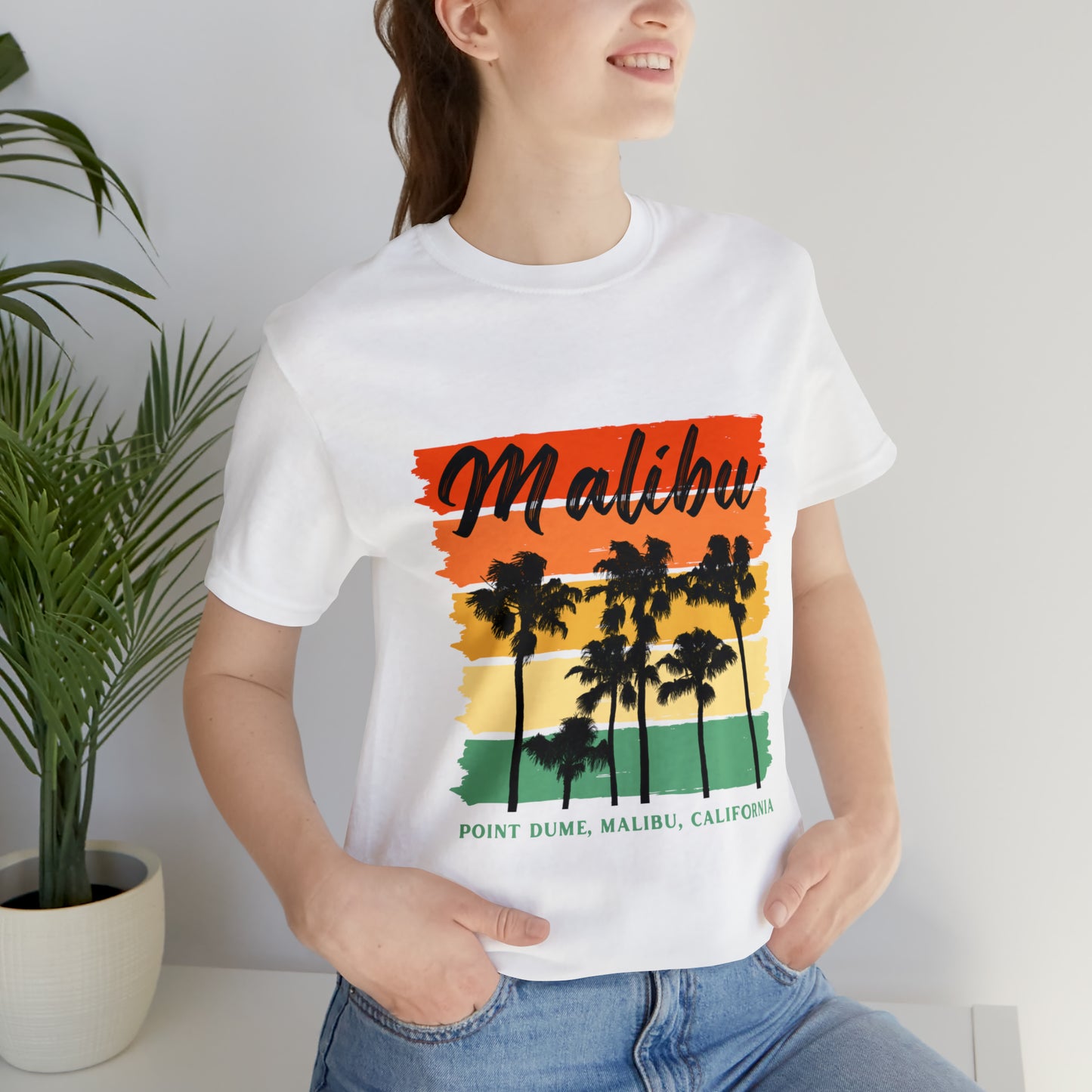 Camiseta unisex de manga corta de Malibú, California