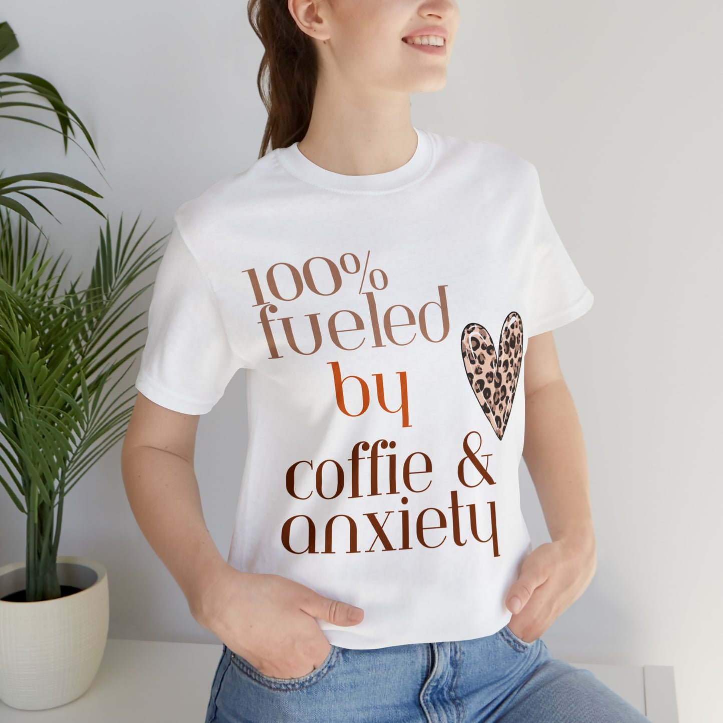 Camiseta de manga corta Coffee & Anxiety