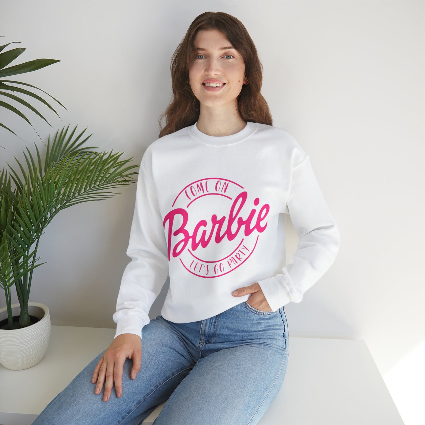 Sudadera con cuello redondo Let's Go Party de Barbie