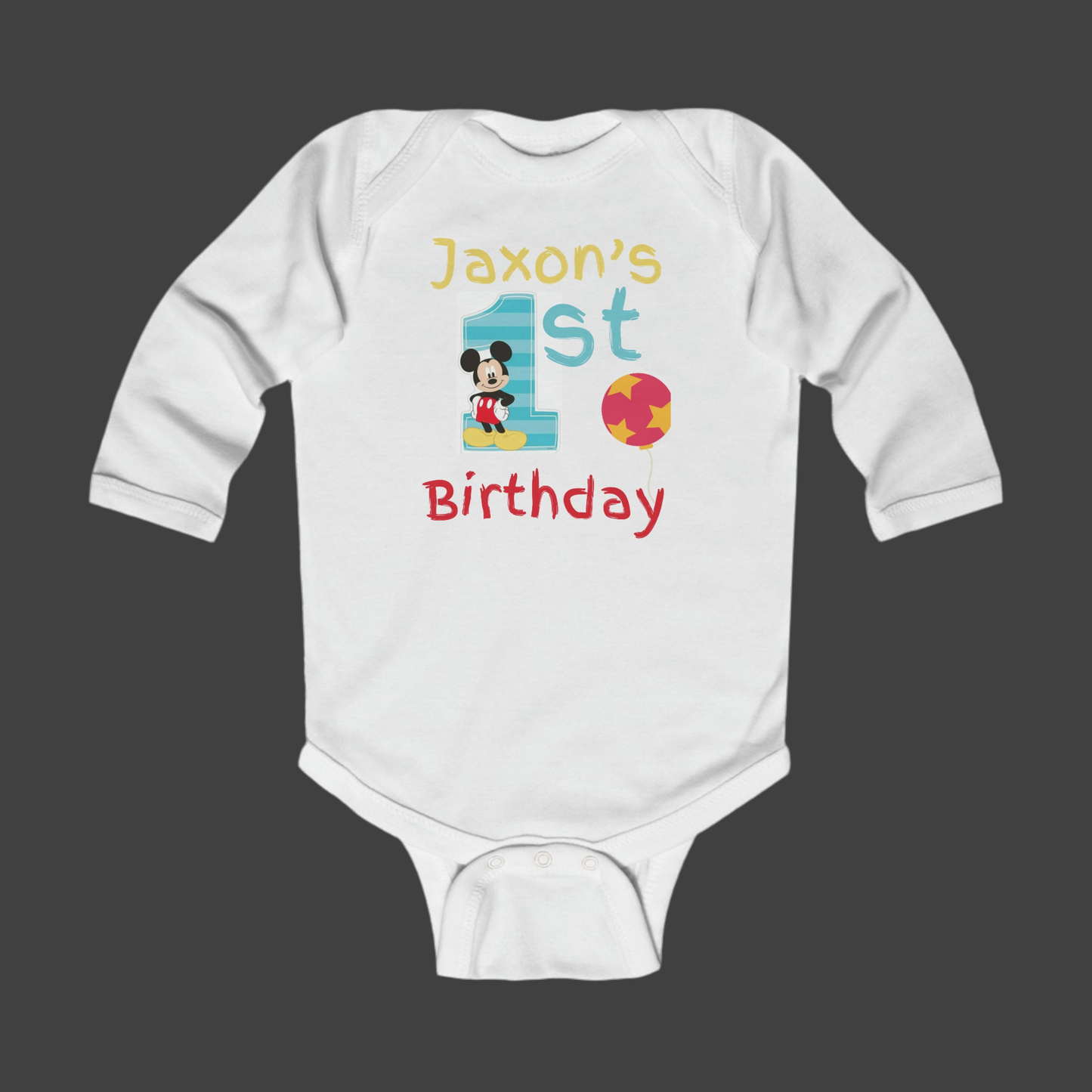 Body de manga larga para bebé