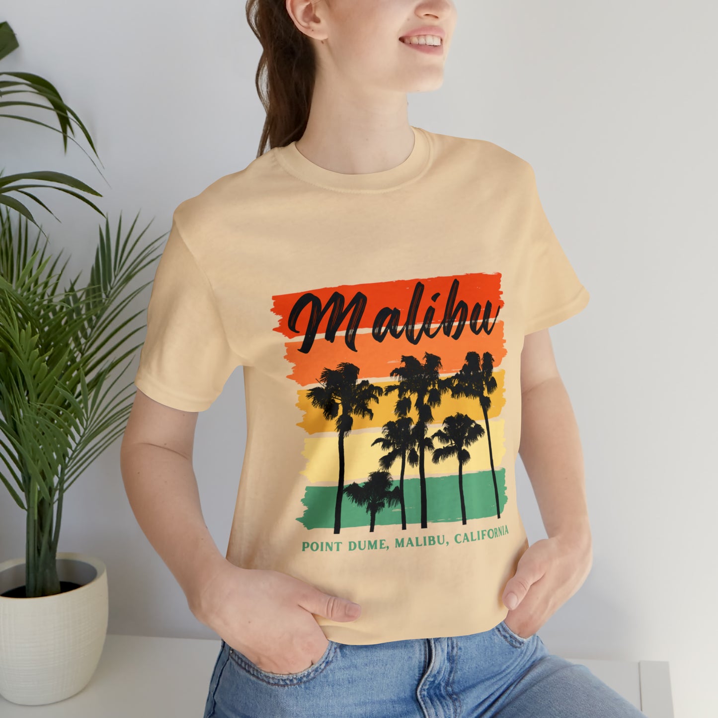 Camiseta unisex de manga corta de Malibú, California