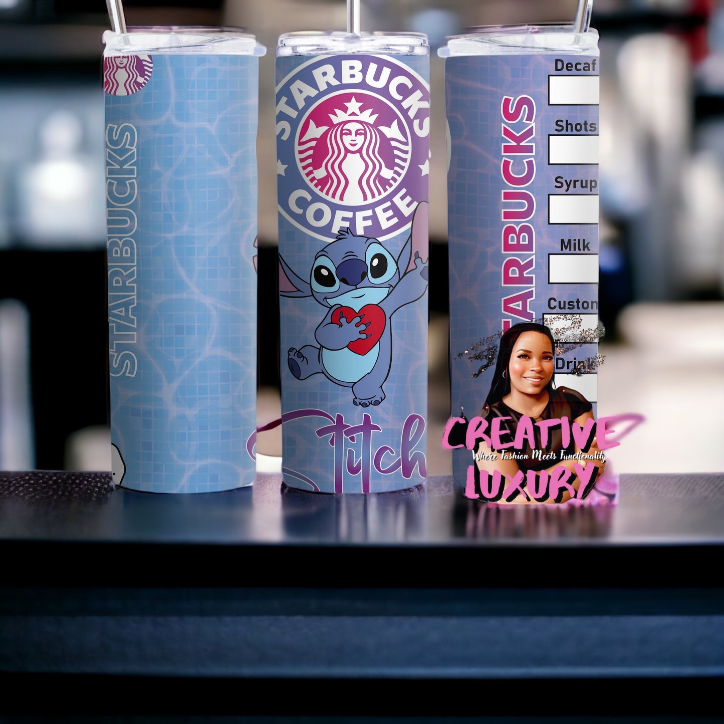 Vaso delgado Stitch de 20 oz