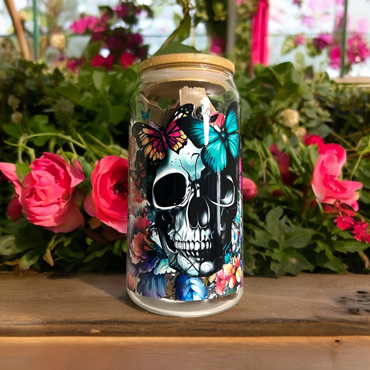 Glass Cup Collection: 16 & 20 Ounce Designer Glass Cans