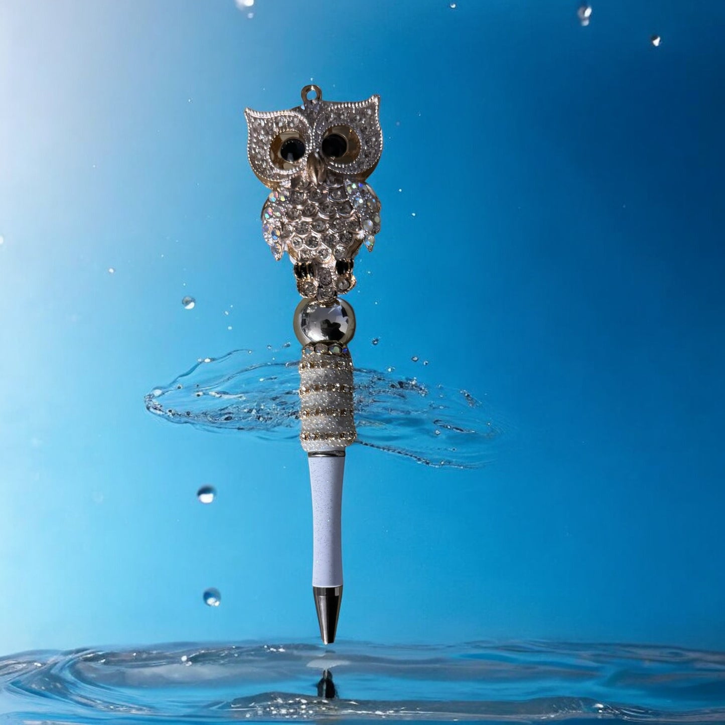 Bolígrafo recargable con diseño de búho