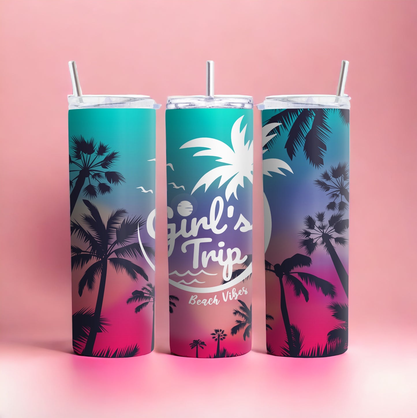Girls Trip, 20 oz Skinny Tumbler