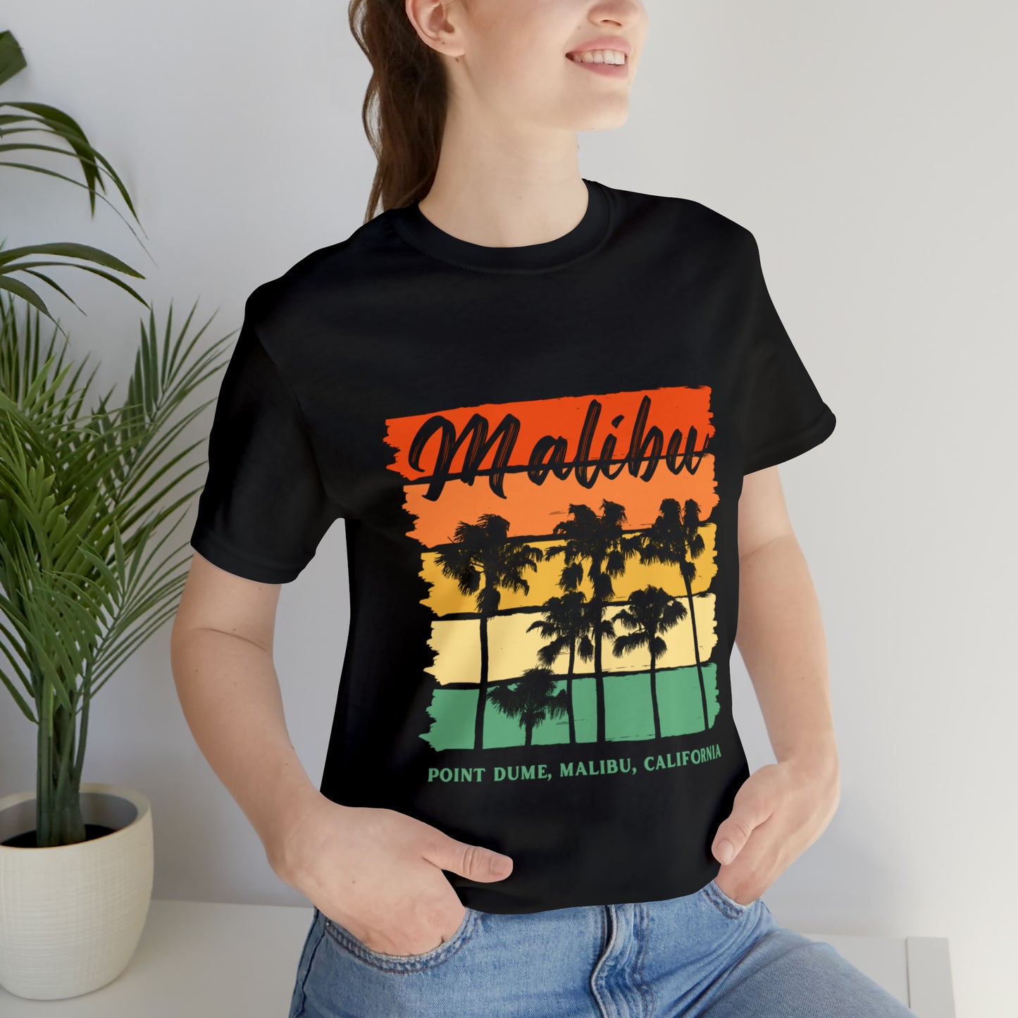 Camiseta unisex de manga corta de Malibú, California