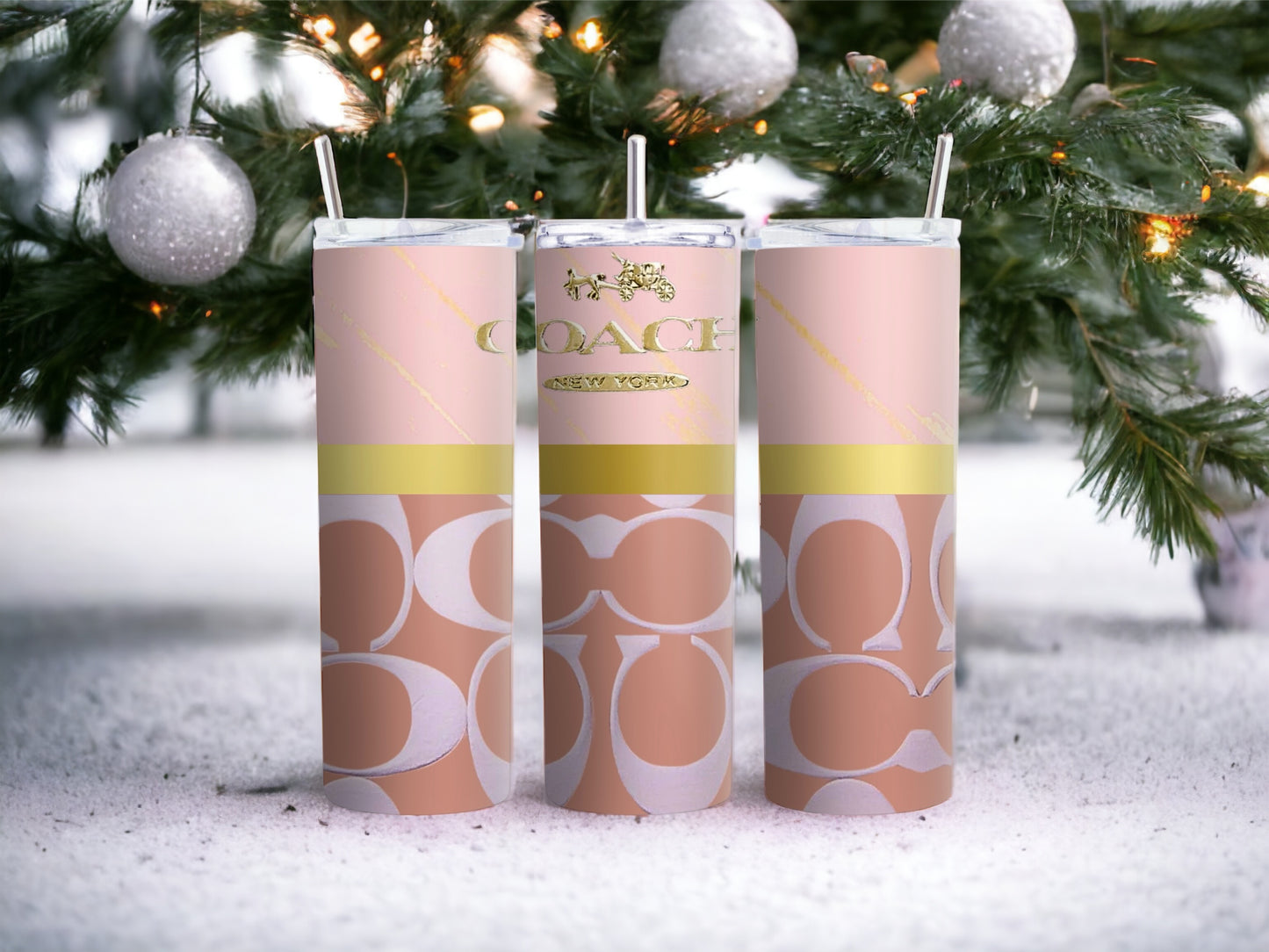 Luxury Tumbler, Tumbler 20oz Skinny ,Skinny Tumbler 20oz ,Logo Tumbler, Fashion Brand Logo, Tumbler