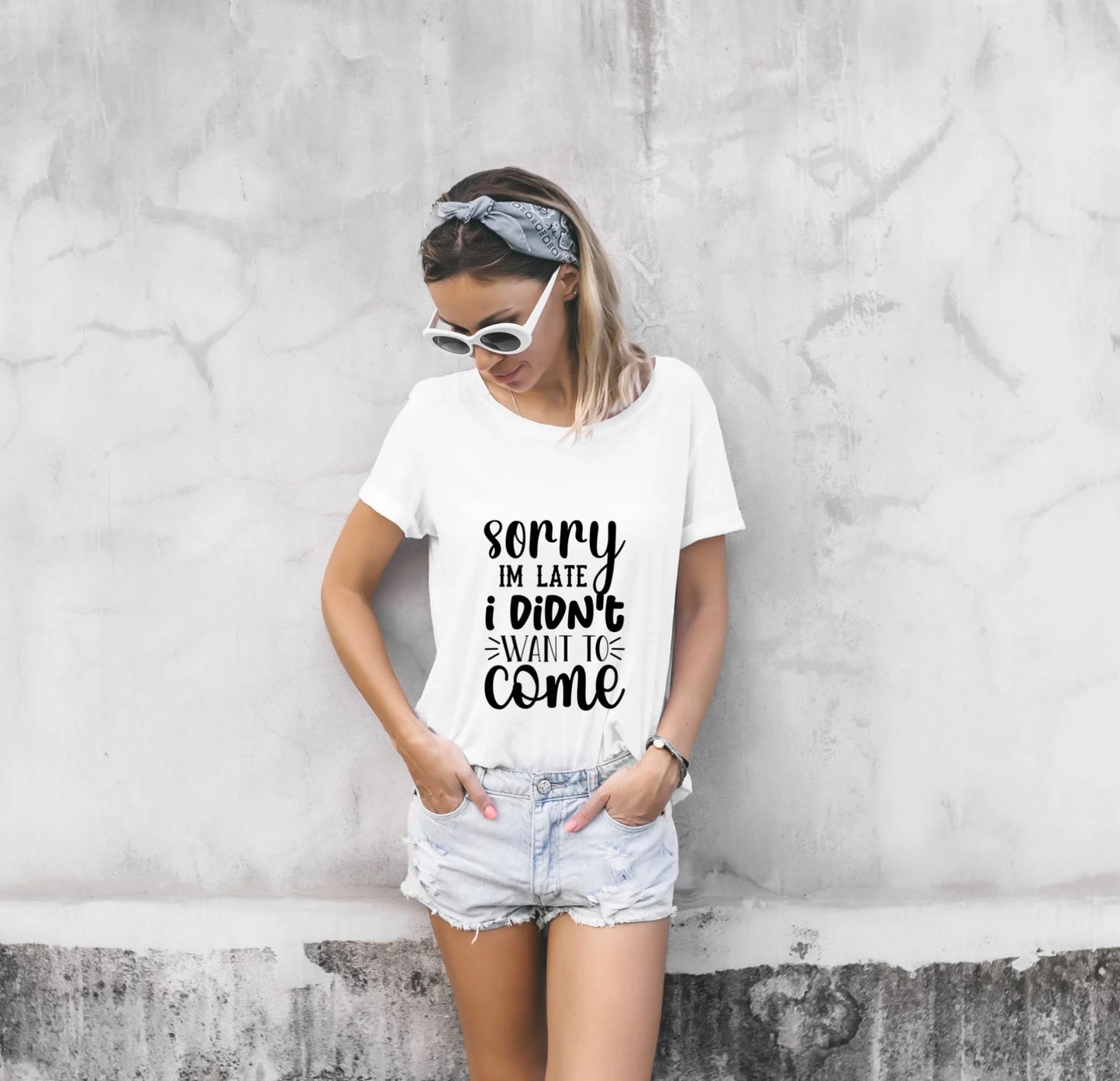 Camiseta “Lo siento por llegar tarde”