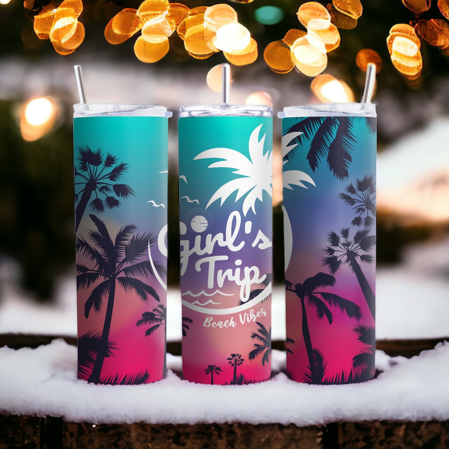 Girls Trip, 20 oz Skinny Tumbler