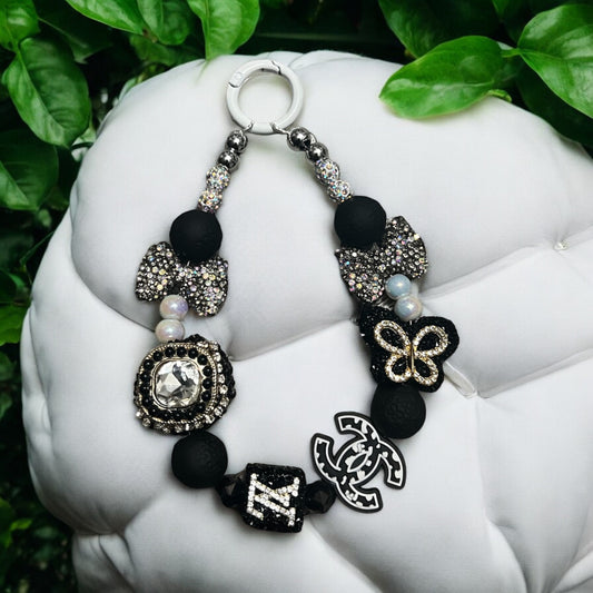 Designer Inspired Glam Keychain Wristlet