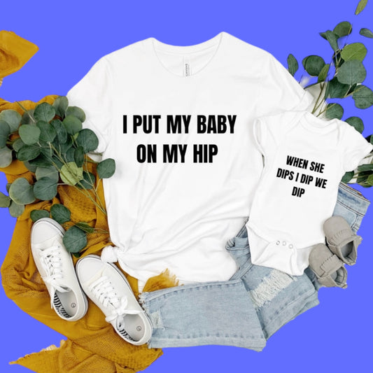 Camiseta suave y divertida para mujer con el mensaje "Mamá y yo"