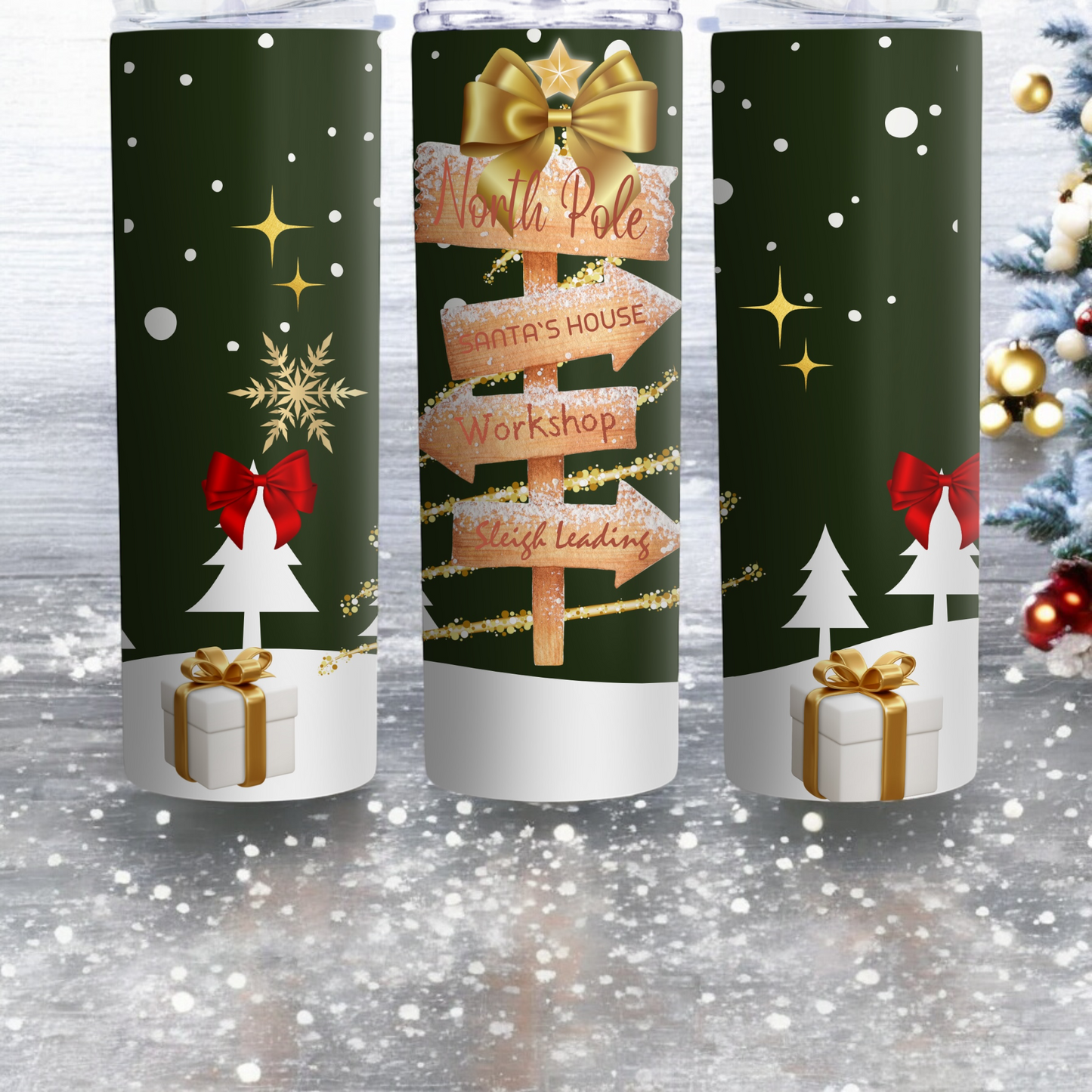 Personalized Christmas Tumbler - North Pole by Creative Luxury