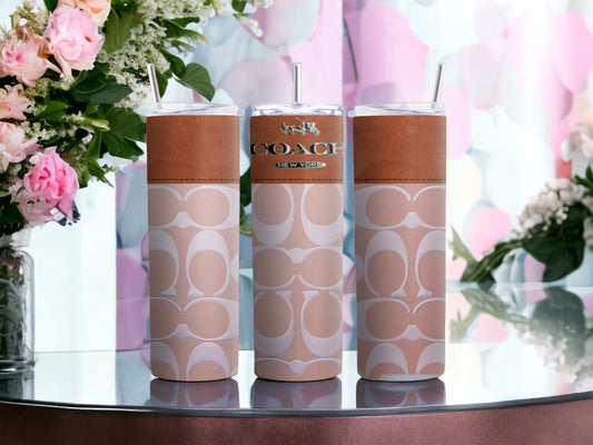 Vaso de lujo, vaso delgado de 20 oz, vaso delgado de 20 oz, vaso con logotipo, logotipo de marca de moda, vaso