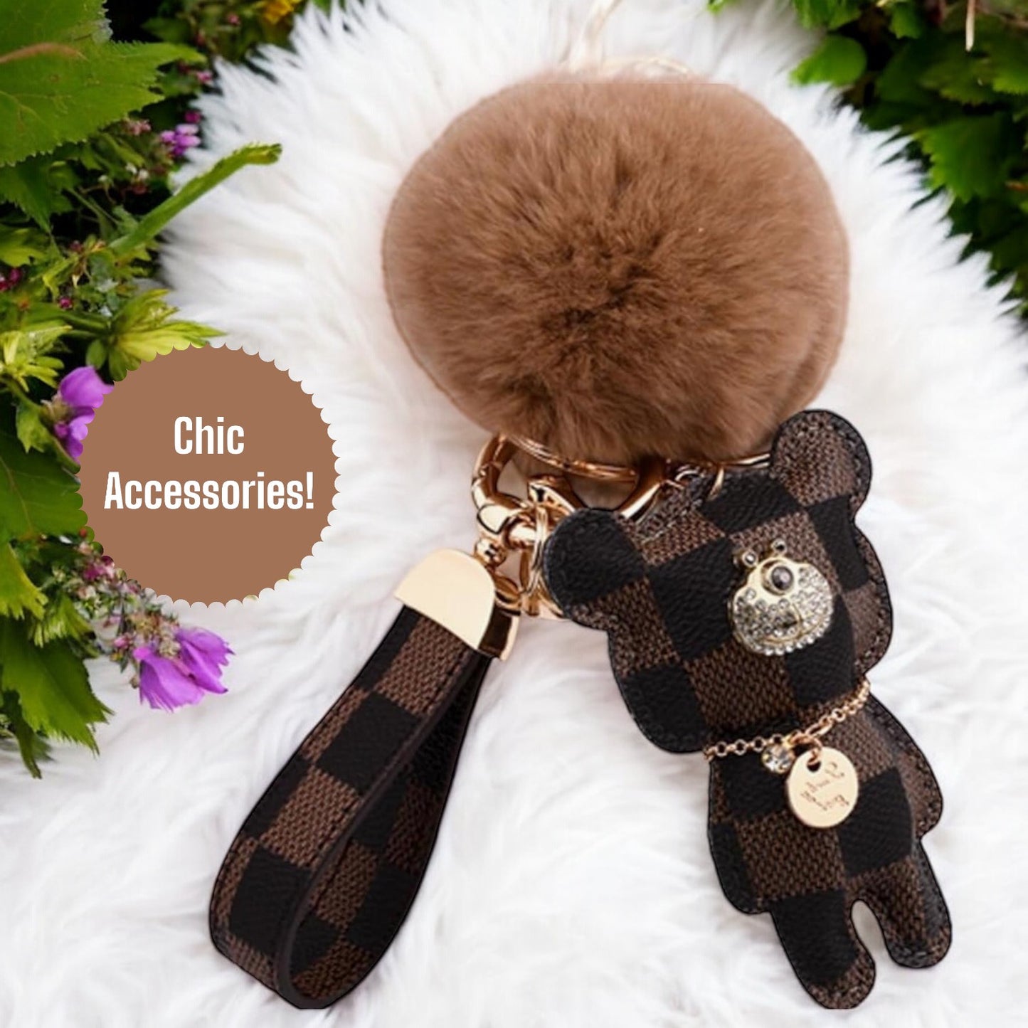 Luxury Inspired Keychain Accessory