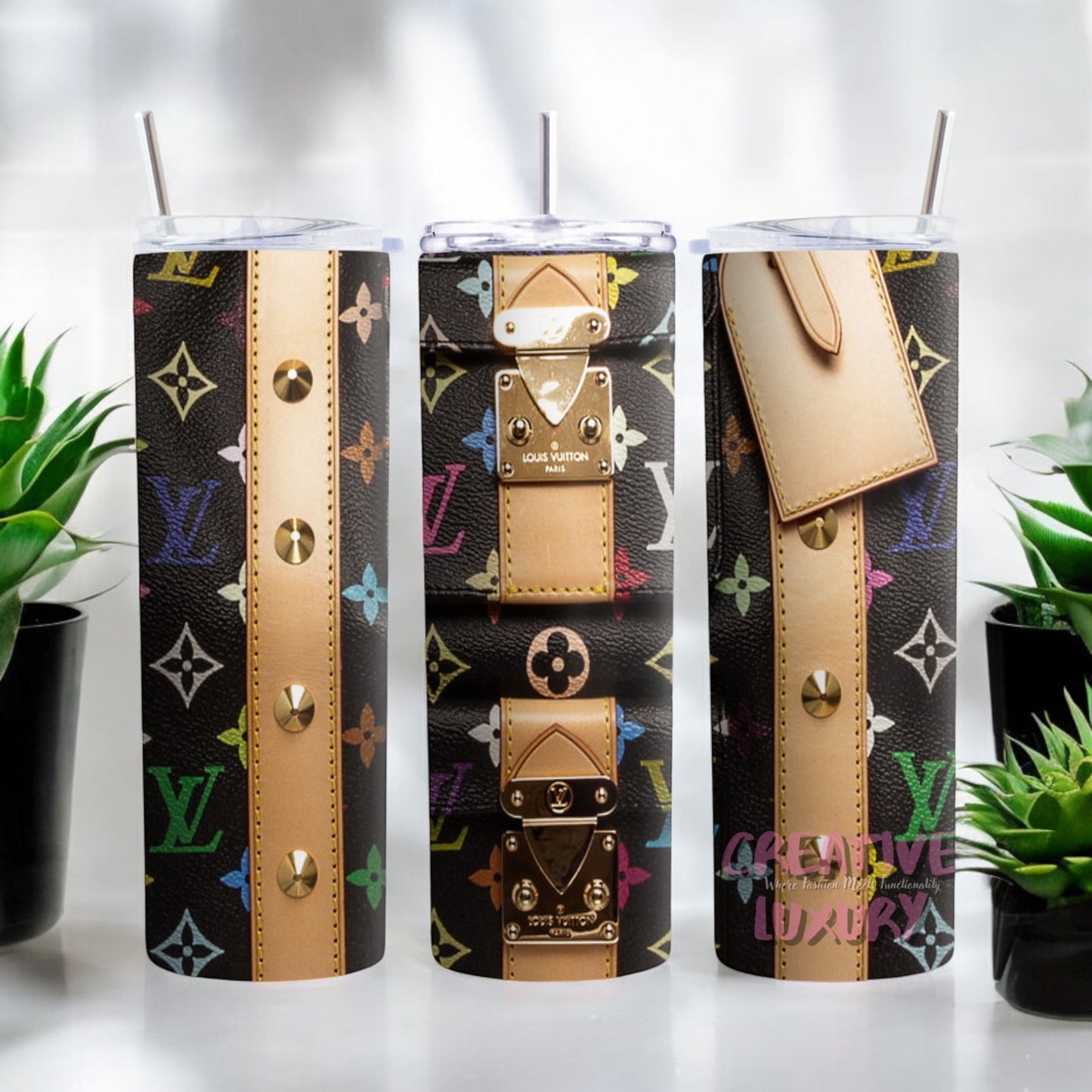 Vaso de lujo, vaso delgado de 20 oz, vaso delgado de 20 oz, vaso con logotipo, logotipo de marca de moda, vaso