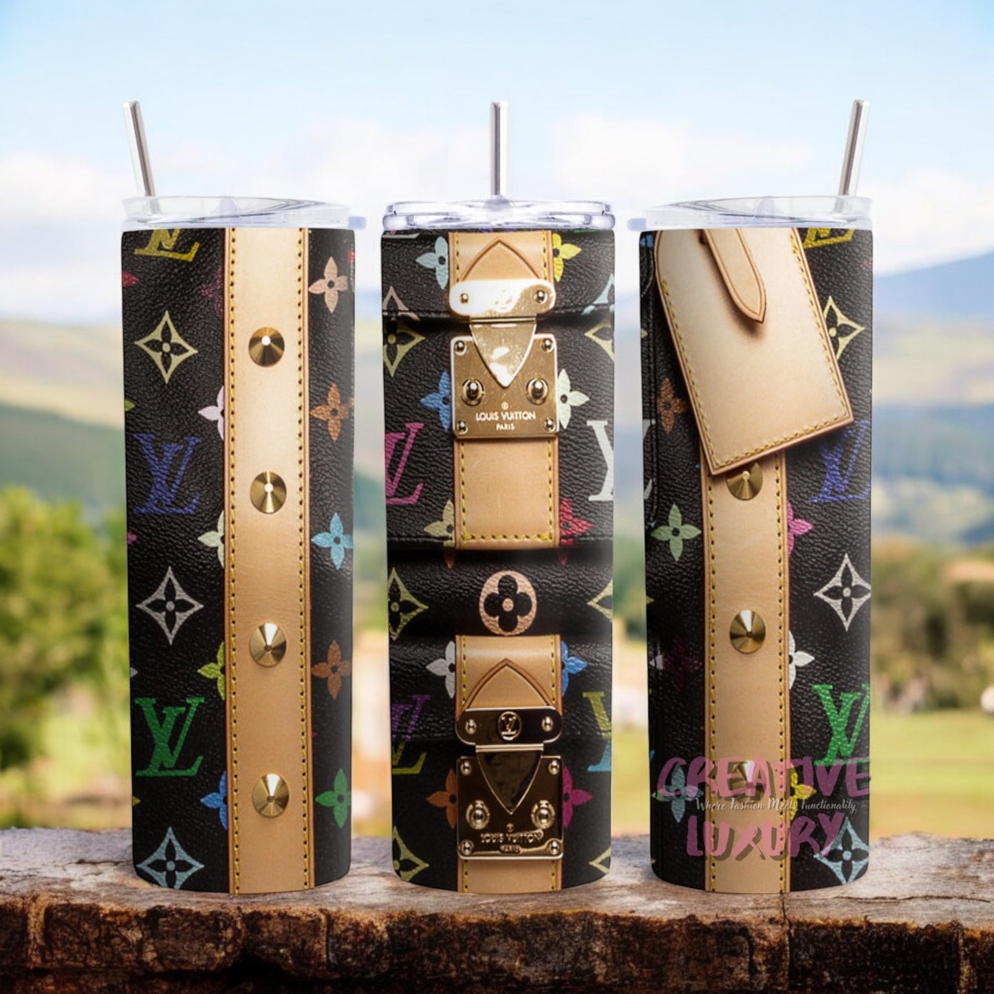 Vaso de lujo, vaso delgado de 20 oz, vaso delgado de 20 oz, vaso con logotipo, logotipo de marca de moda, vaso