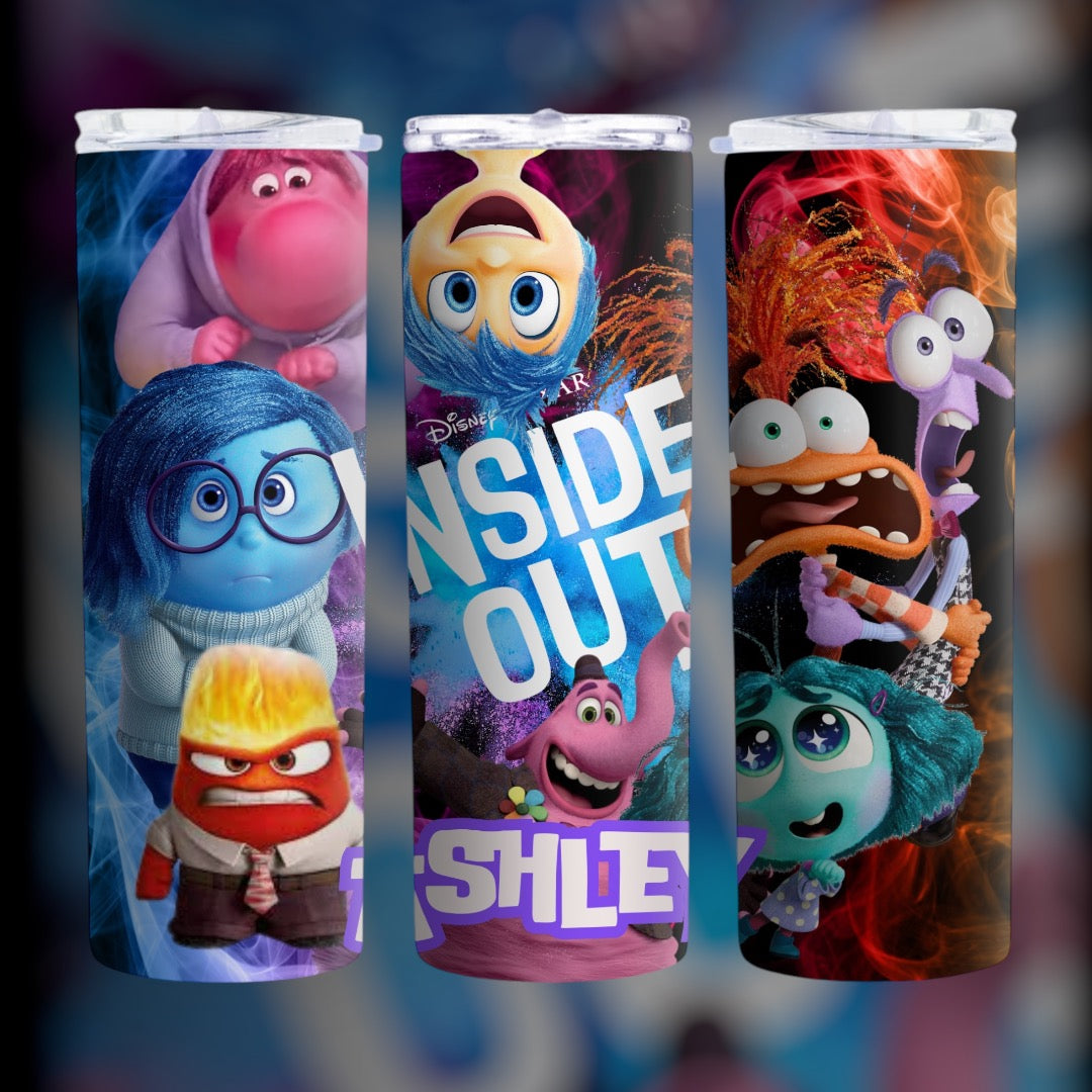 ✨Vaso delgado de 20 oz con temática de Inside Out✨