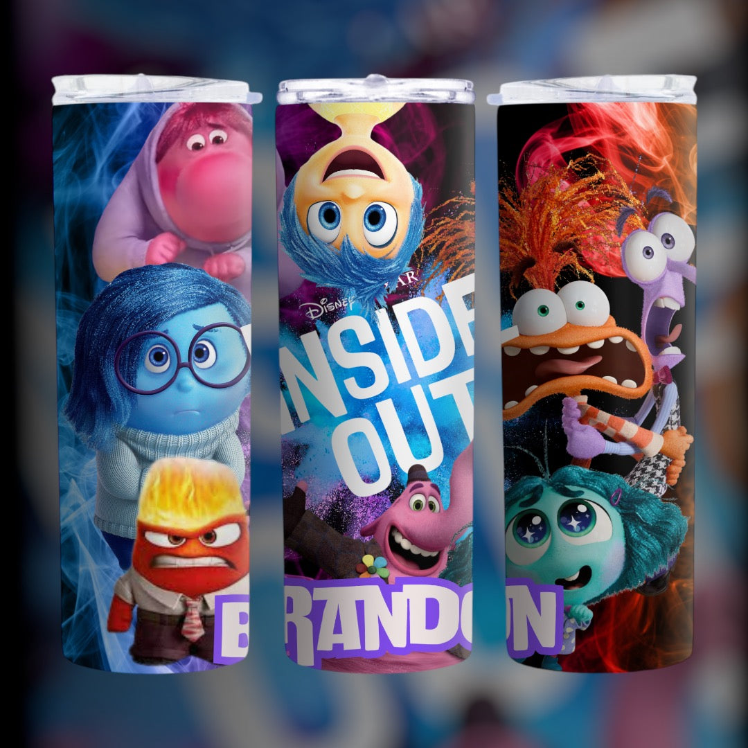 ✨Vaso delgado de 20 oz con temática de Inside Out✨