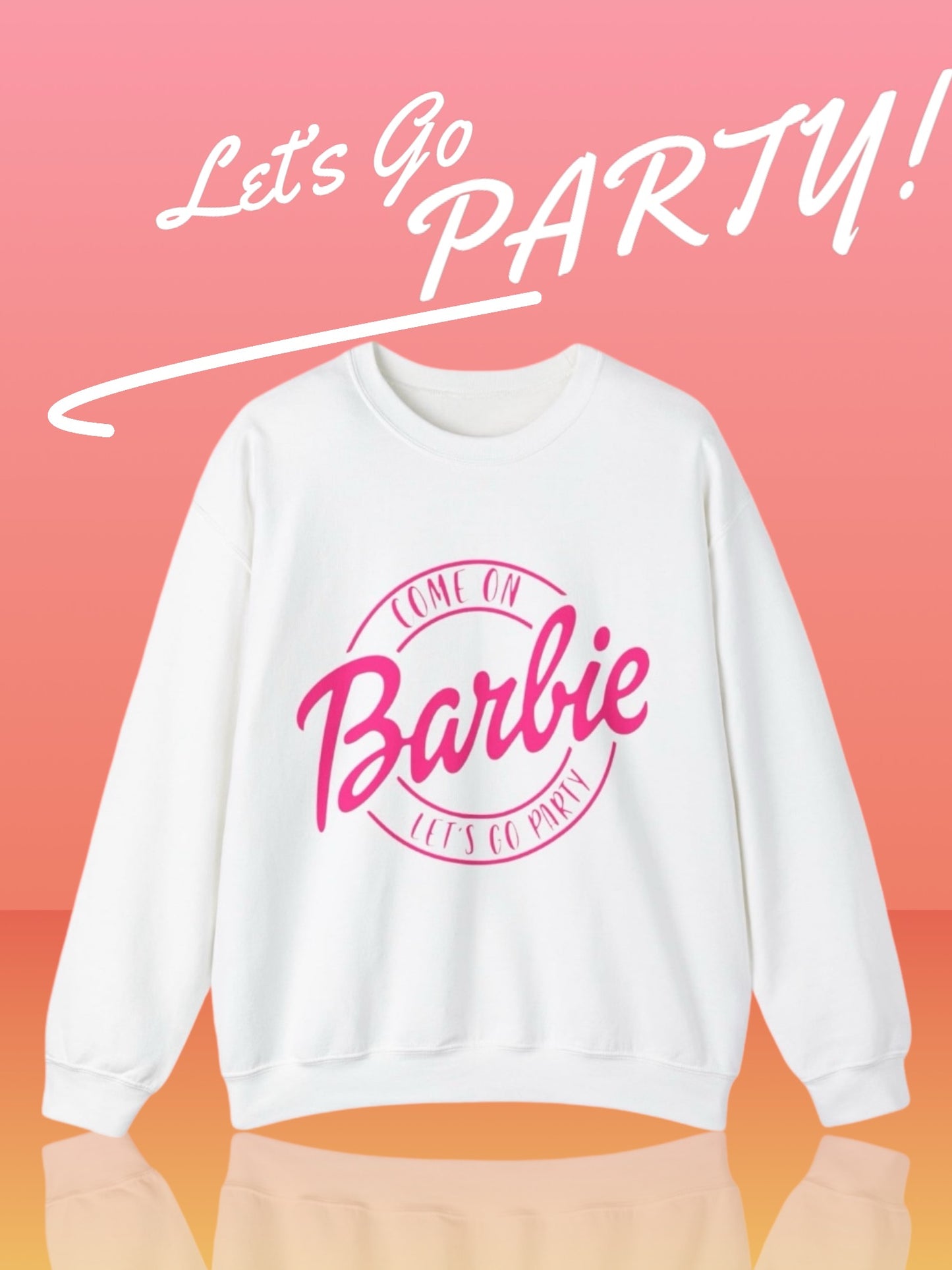 Sudadera con cuello redondo Let's Go Party de Barbie