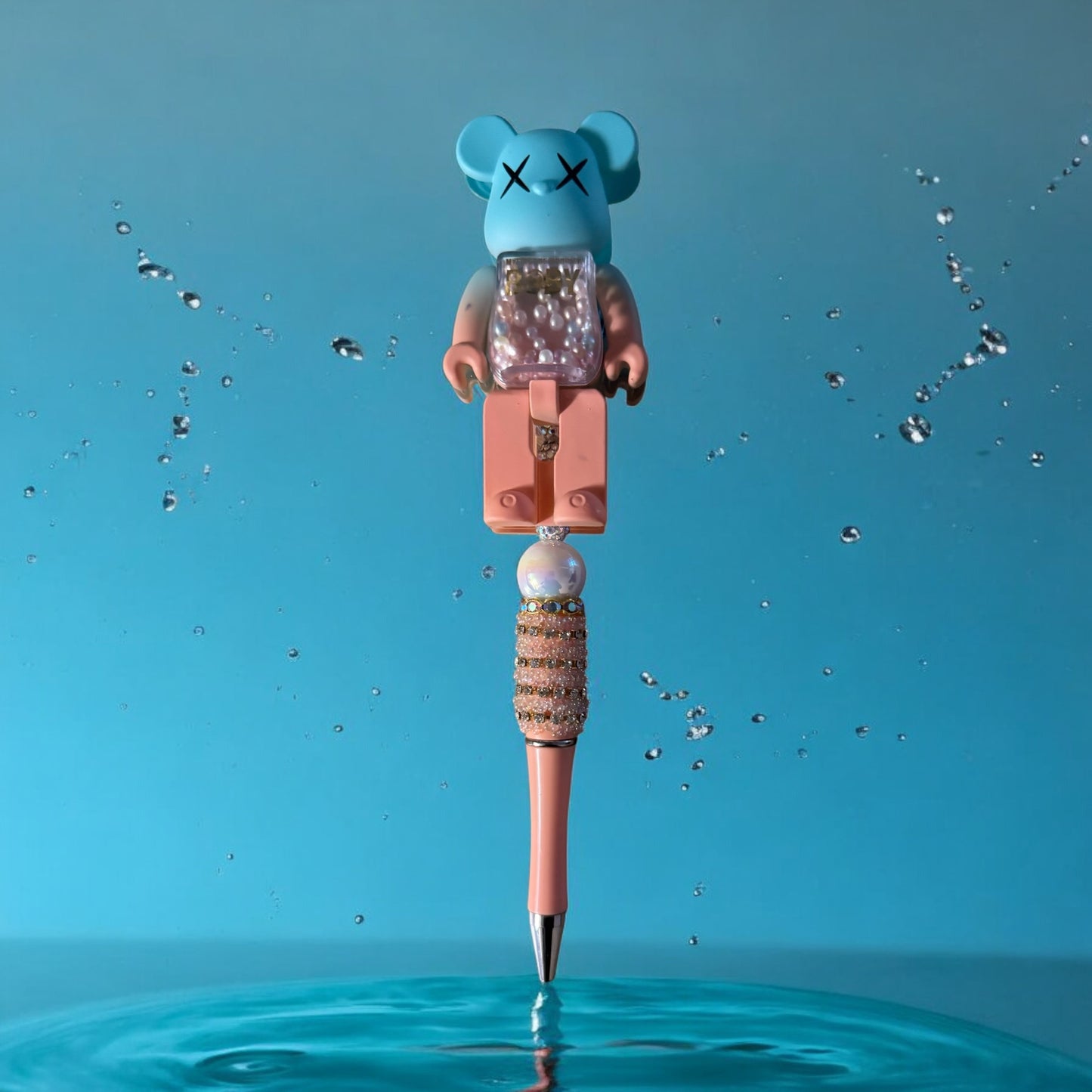 Bear Themed Bling Refillable Pen