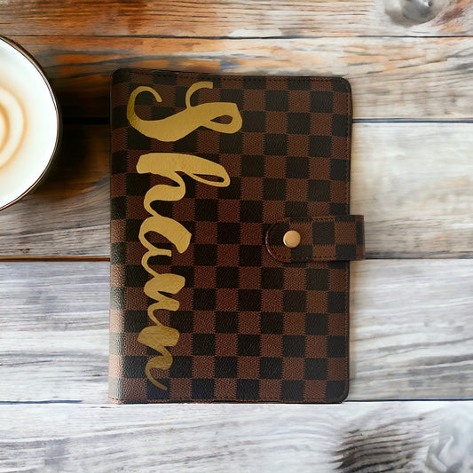 Personalizable Checkered A5 Budget Binder