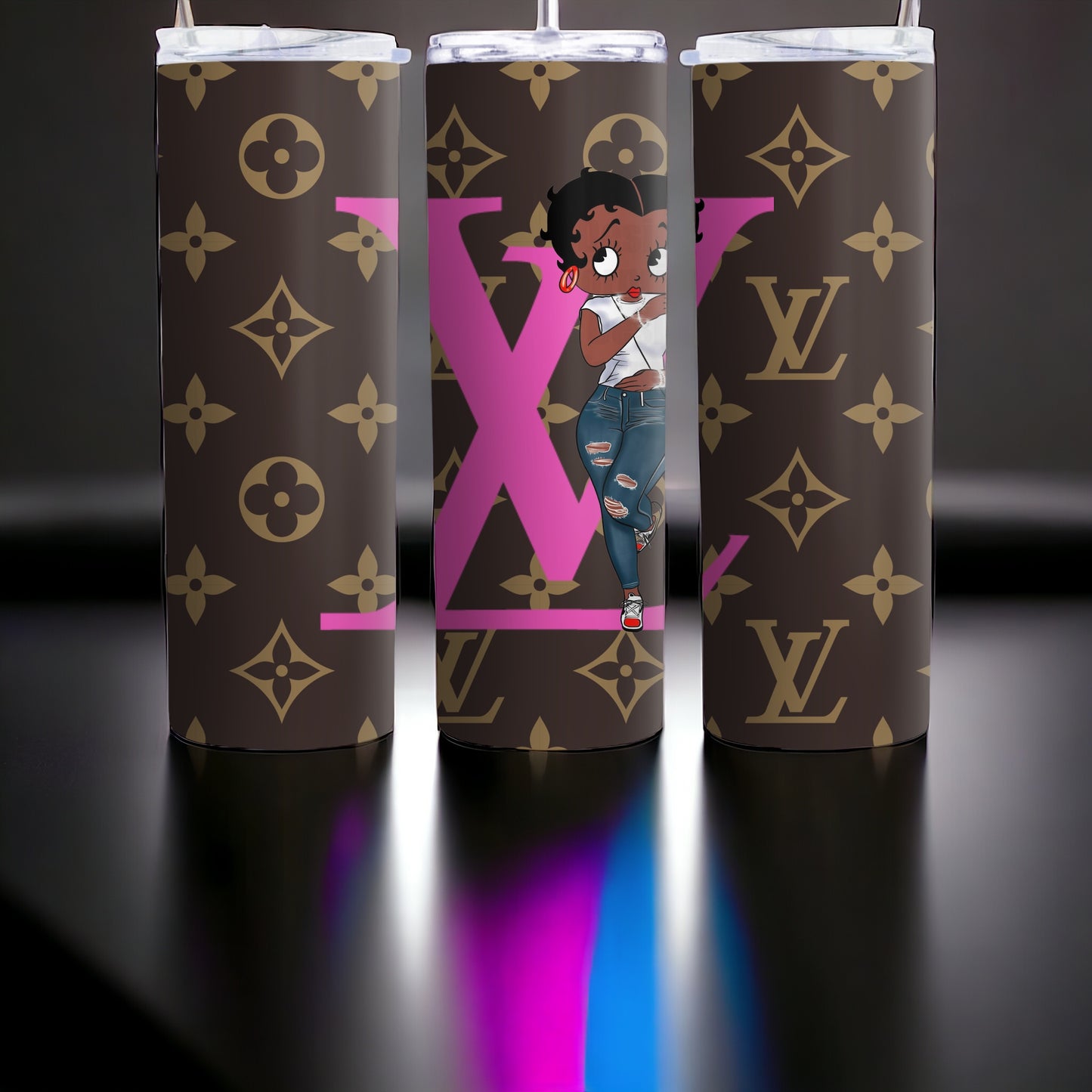 Designer Inspired, Luxury Tumbler, Tumbler 20oz Skinny, Skinny Tumbler 20oz ,Logo Tumbler, Fashion Brand Logo, Tumbler