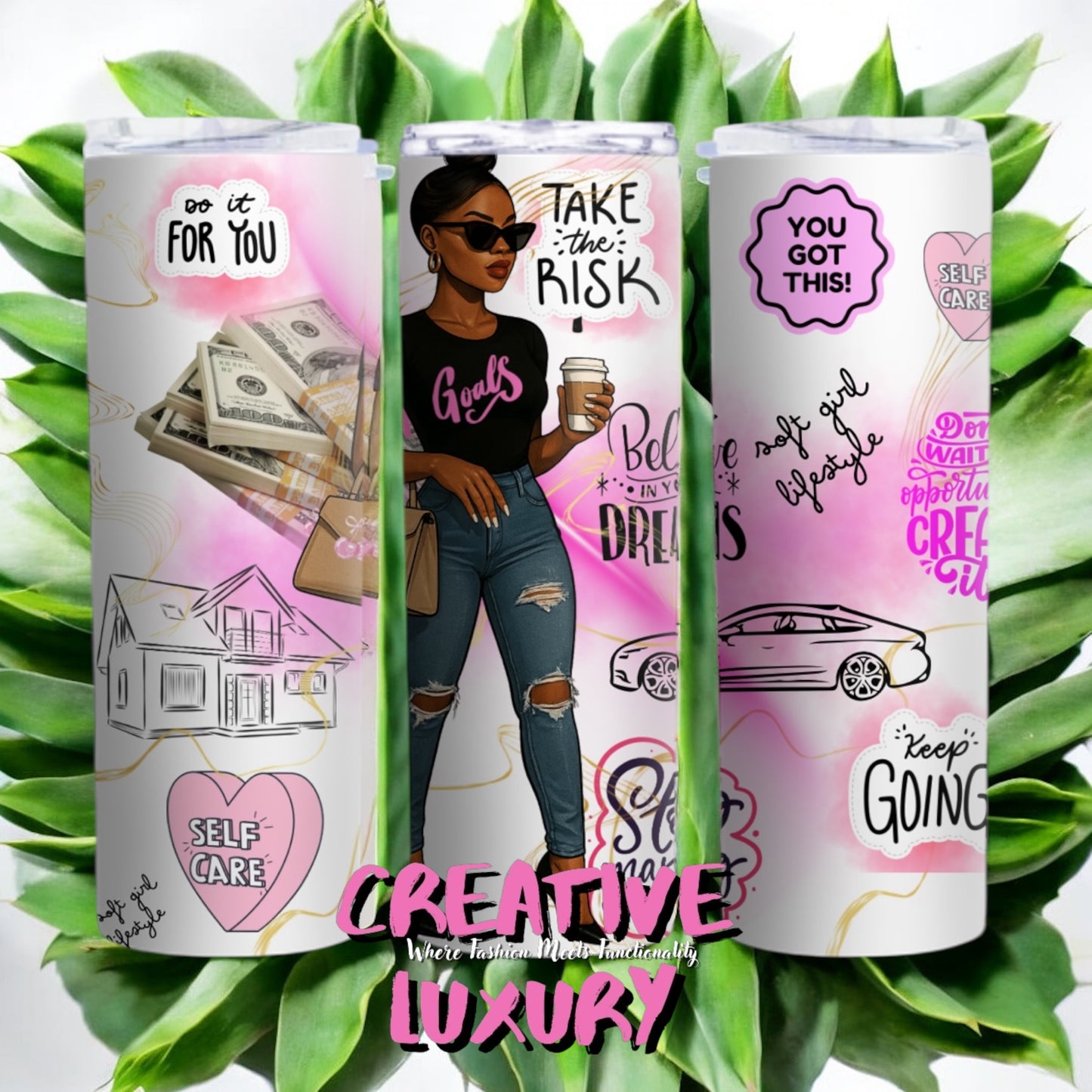 Soft Life Tumbler -Add Your Name โ Includes 2 Lids! ๐