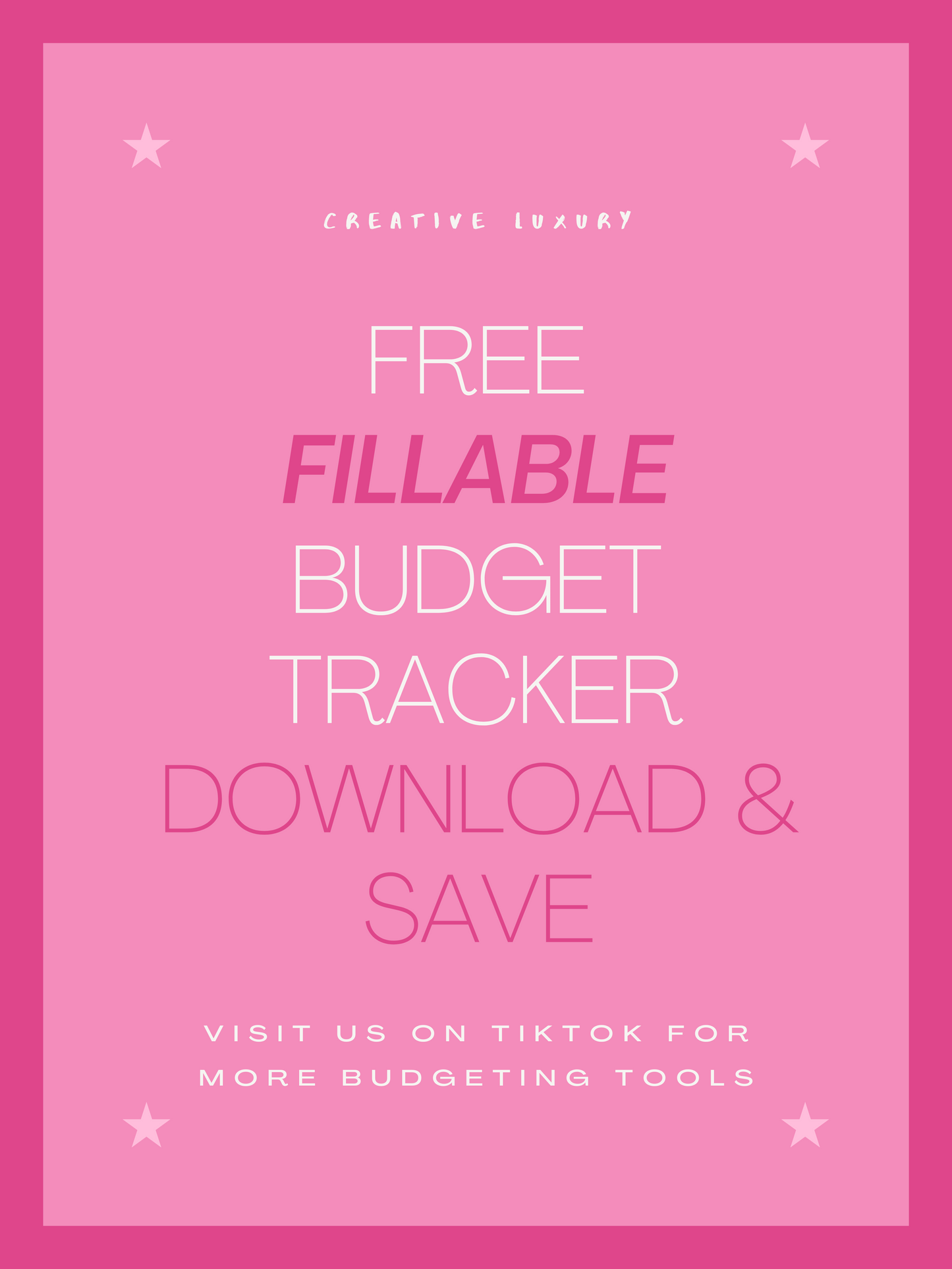 Fillable PDF Monthly Budget Sheet