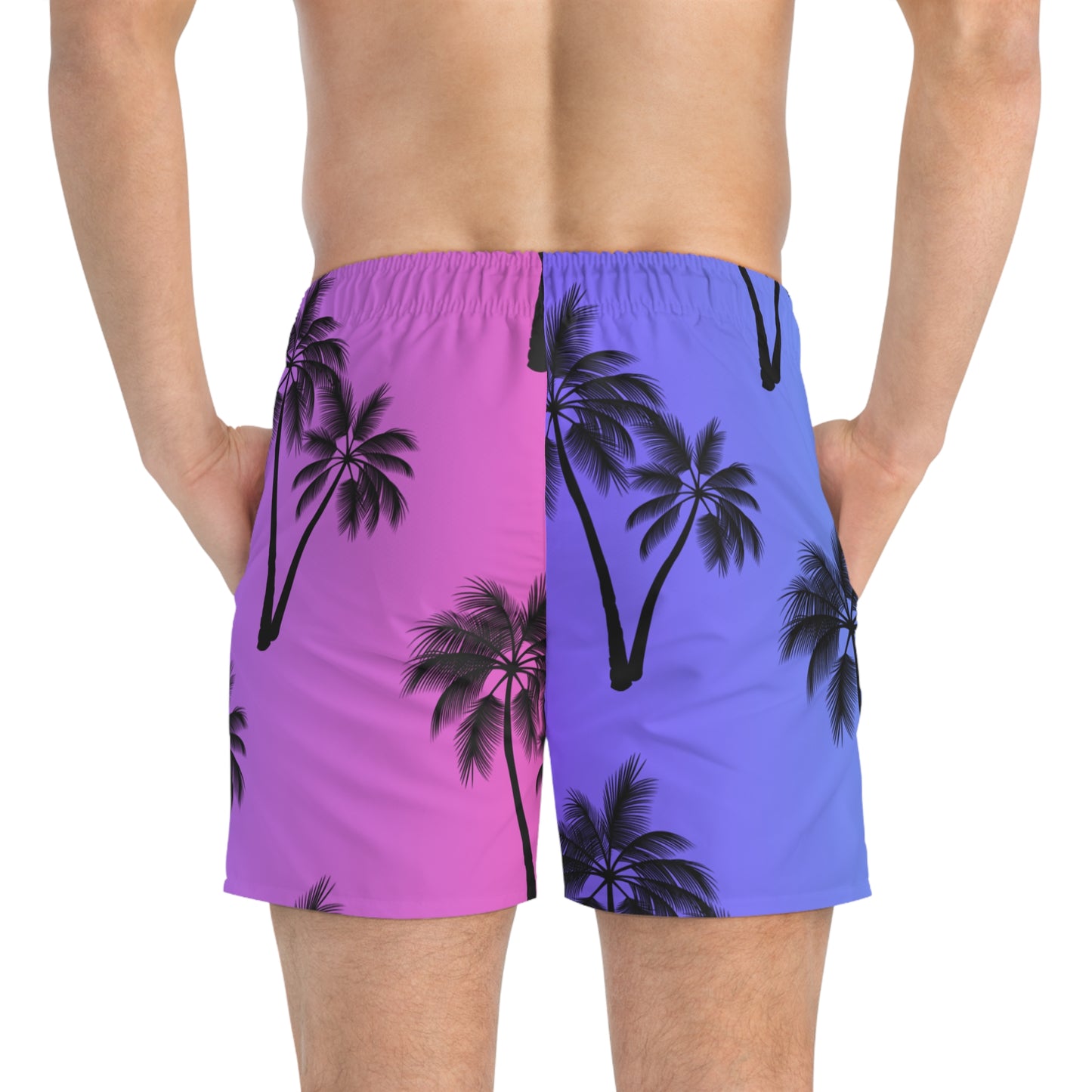 Mens Palm Swim Trunks/ His and Hers