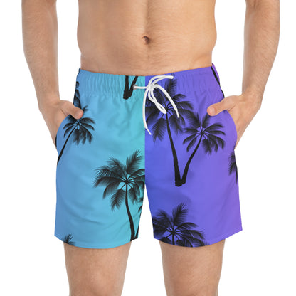 Mens Palm Swim Trunks/ His and Hers