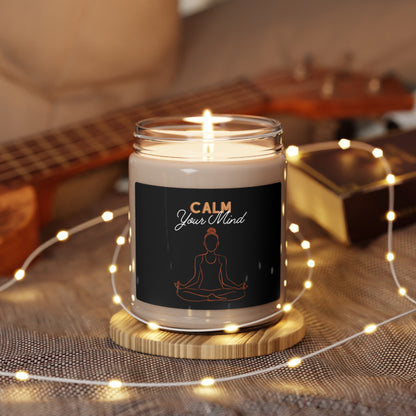 Calm your mind Scented Soy Candle, 9oz, Anxiety Candle, Overstimulation, ADHD, Relax, Calming Scents