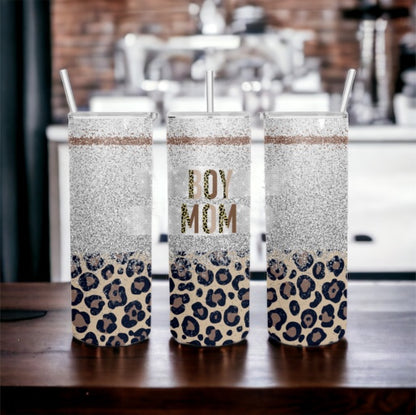 Vaso delgado de 20 oz Bling Boy Mom