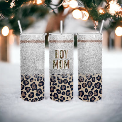 Vaso delgado de 20 oz Bling Boy Mom