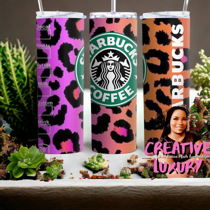 Leopard 20 oz Skinny Tumbler