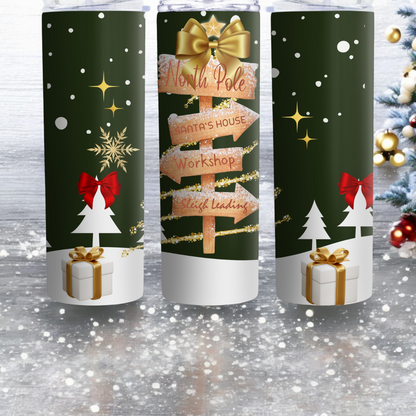 Personalized Christmas Tumbler - North Pole by Creative Luxury