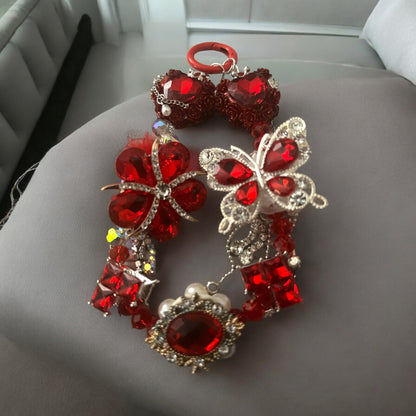 Llavero de pulsera Red Glam