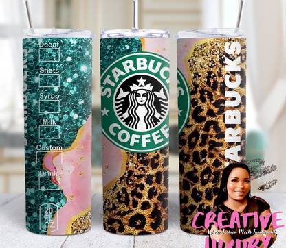 Leopard Logo 20 oz Skinny Tumbler