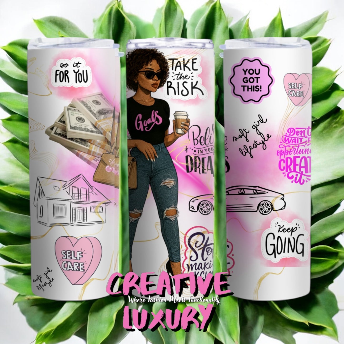 Soft Life Tumbler -Add Your Name – Includes 2 Lids! 💕