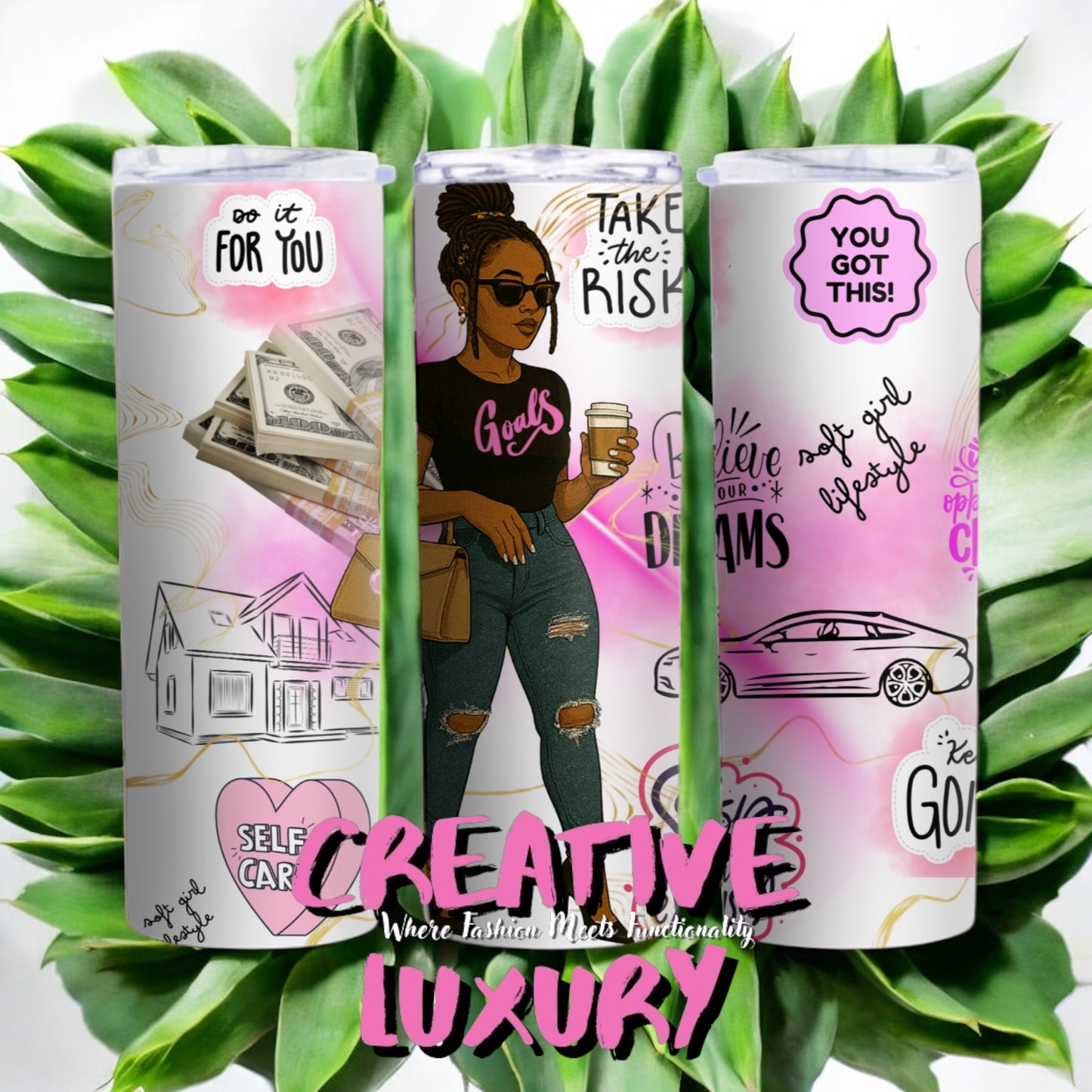 Soft Life Tumbler -Add Your Name – Includes 2 Lids! 💕