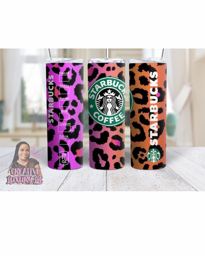 Leopard 20 oz Skinny Tumbler