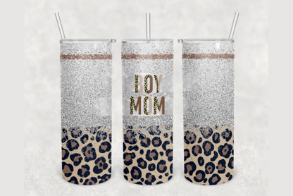 Vaso delgado de 20 oz Bling Boy Mom